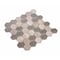 Apollo Tile Thunder Grey 4.92Sq.ft 11.8 in. X12 in. Glass&Marble Hexagon Mrbl Msic Tile, 5PK APLBL9903WGEC07 - alternate 2